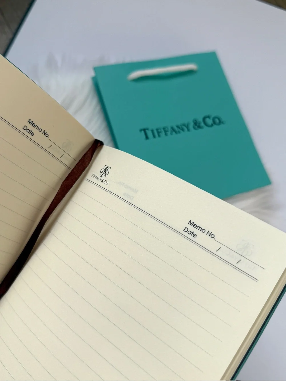 Tiffany Signature Teal Office Notebook with Pen New